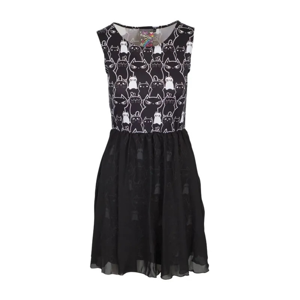 Newbreed - Small Black & White Cocktail Gothic Dress. NWOT.
